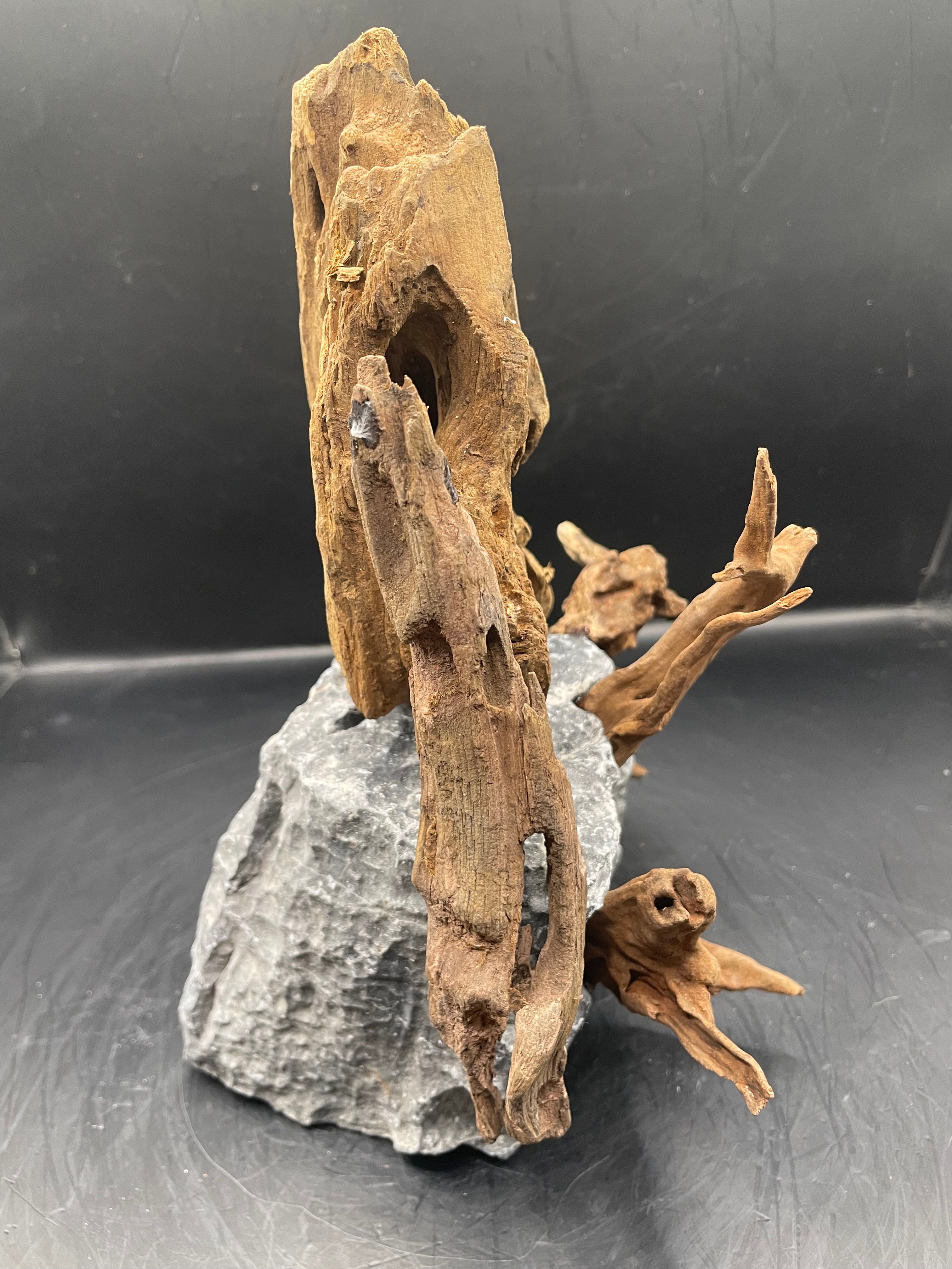Aquarium Driftwood, Handcrafted Aquascape Unique Decoration - Twighlight Peak