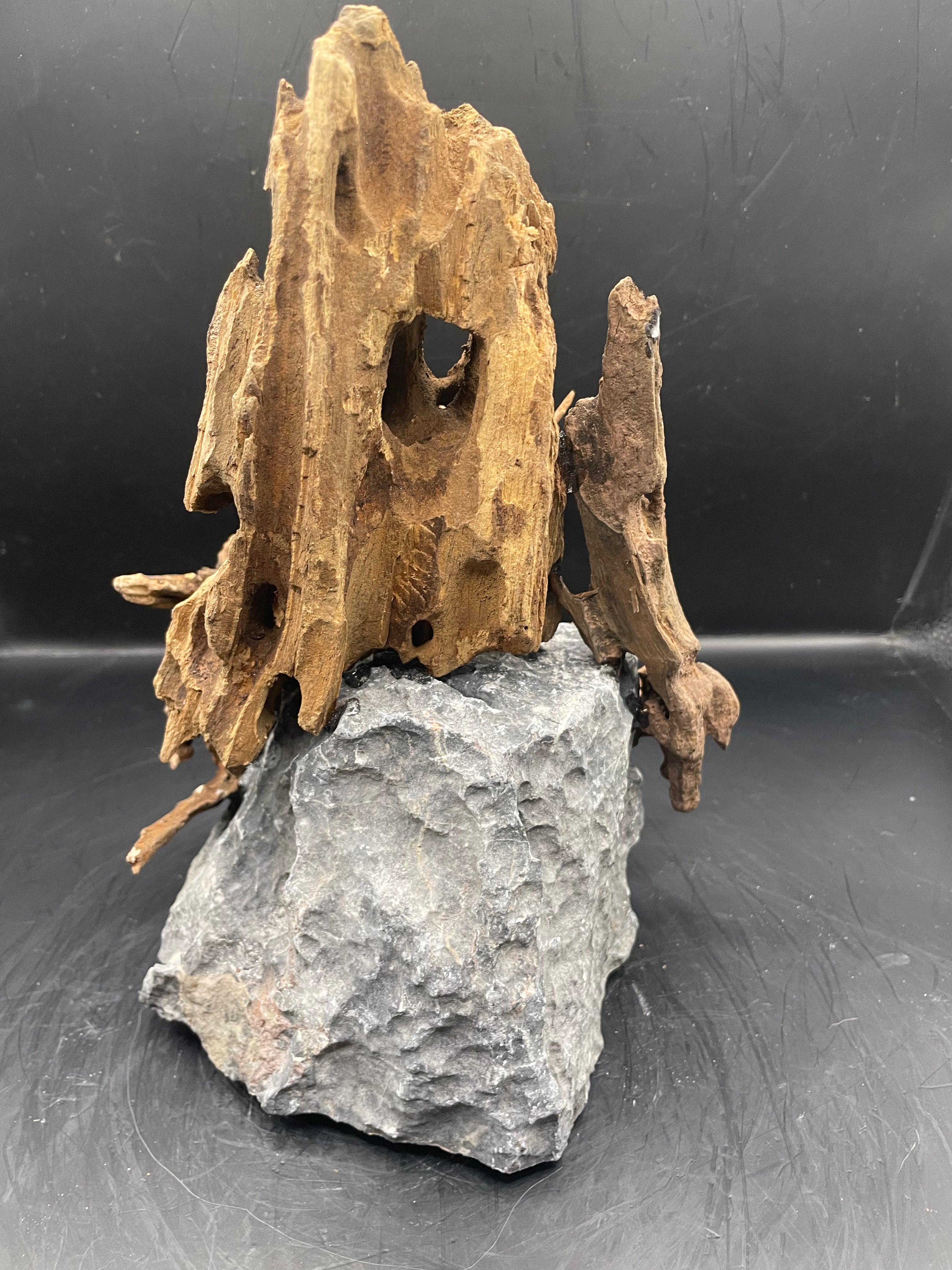 Aquarium Driftwood, Handcrafted Aquascape Unique Decoration - Twighlight Peak