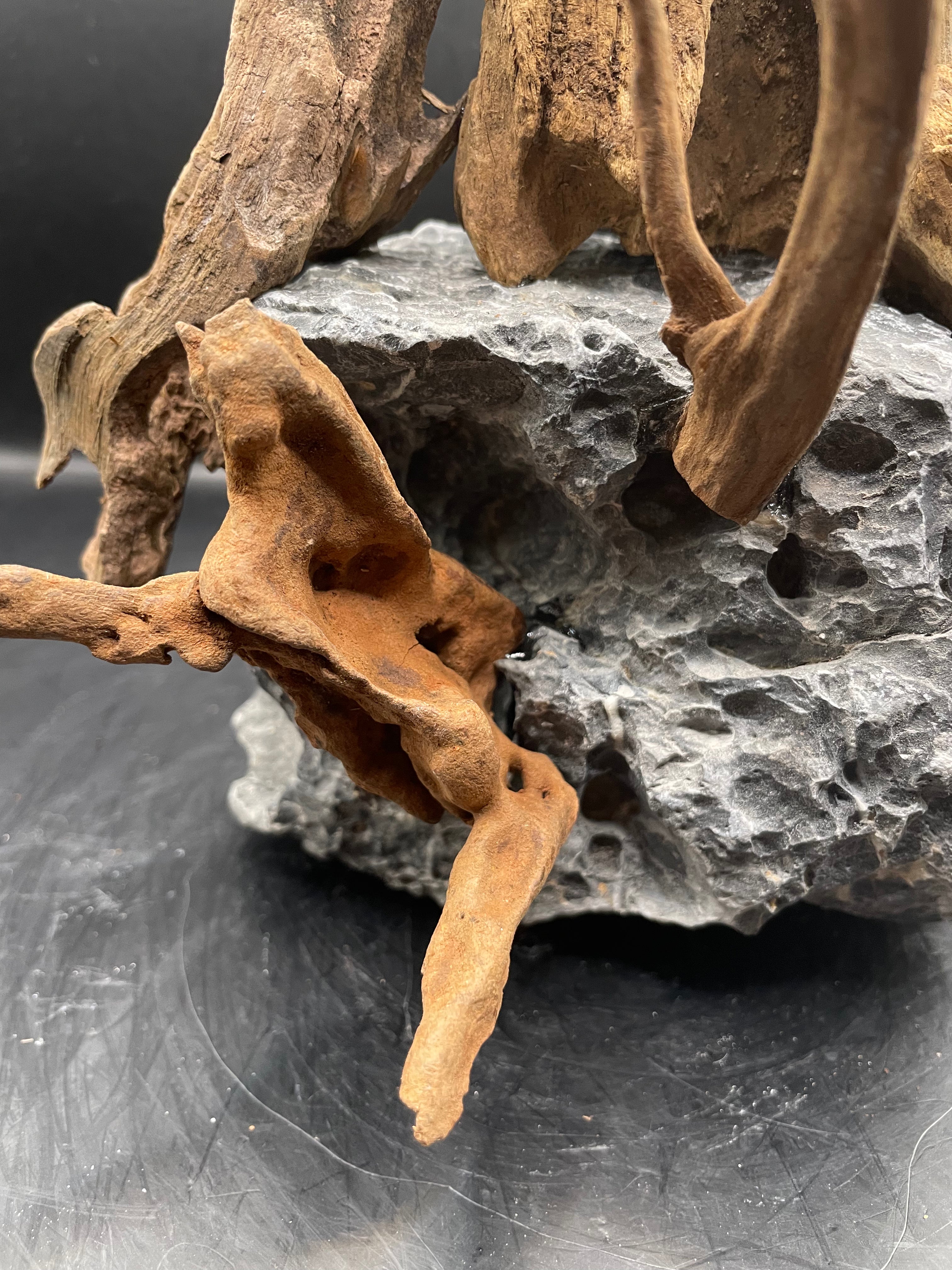 Aquarium Driftwood, Handcrafted Aquascape Unique Decoration - Twighlight Peak