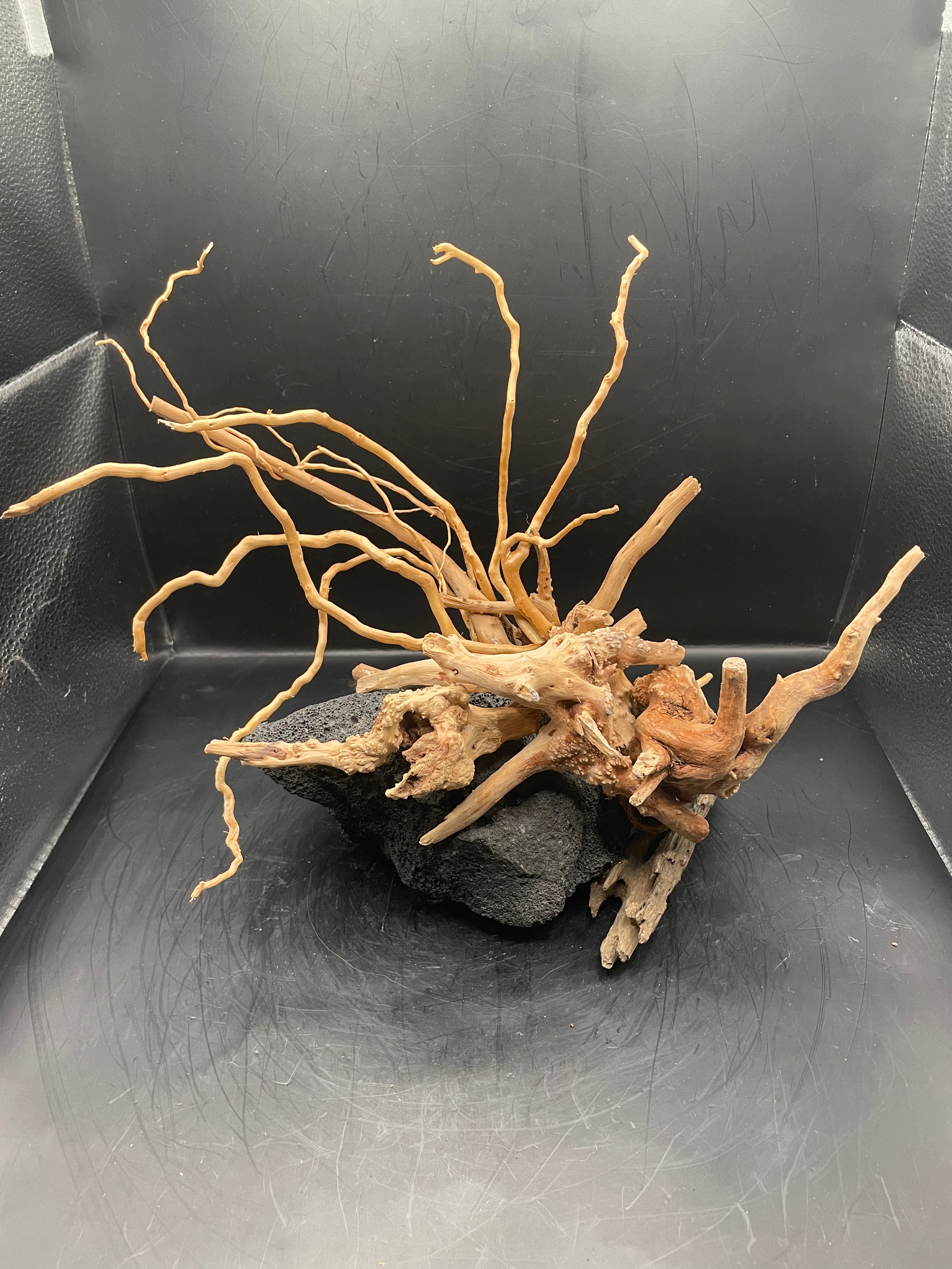 Aquarium Driftwood, Handcrafted Aquascape Unique Decoration - Peepo