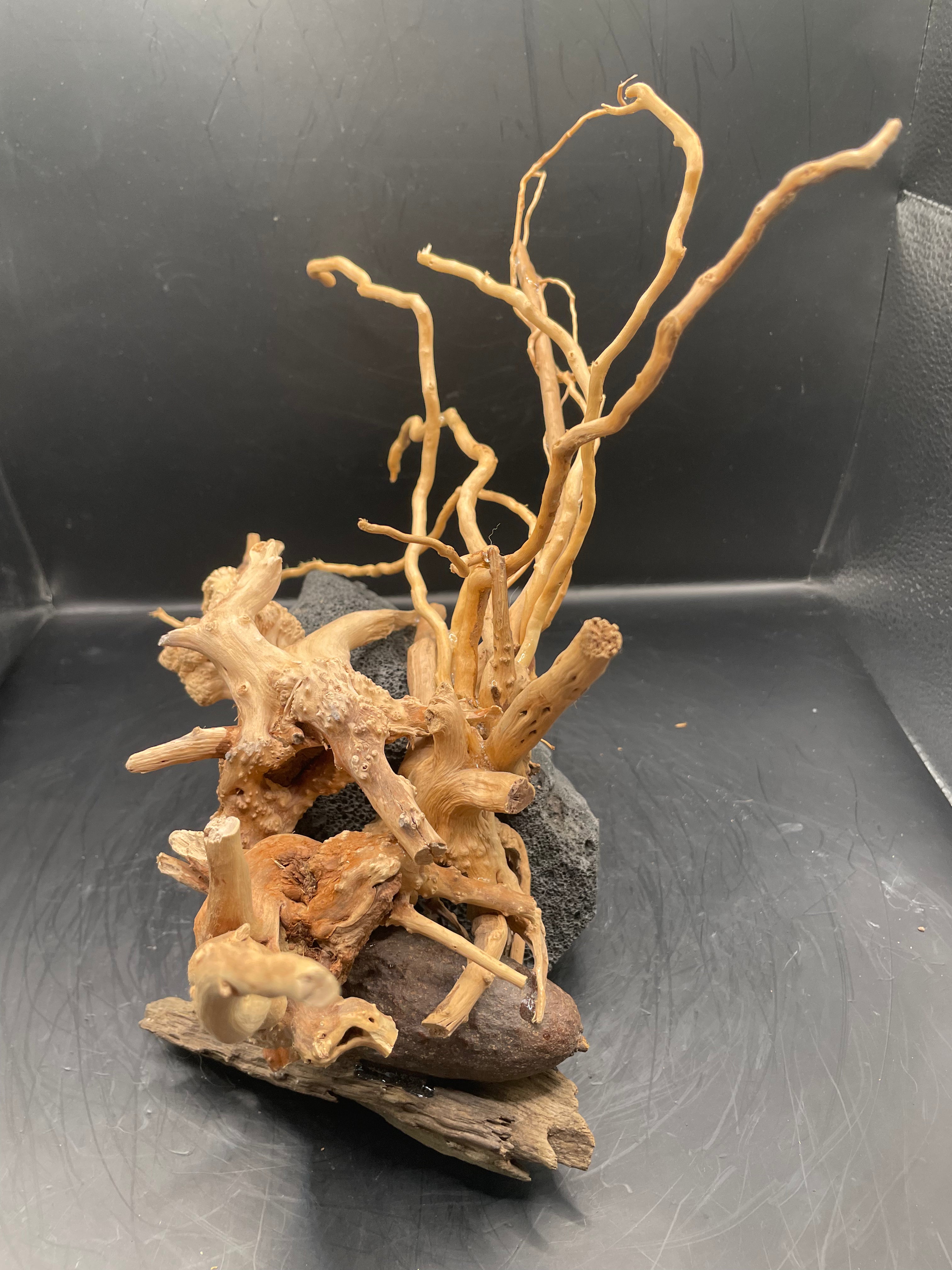 Aquarium Driftwood, Handcrafted Aquascape Unique Decoration - Peepo