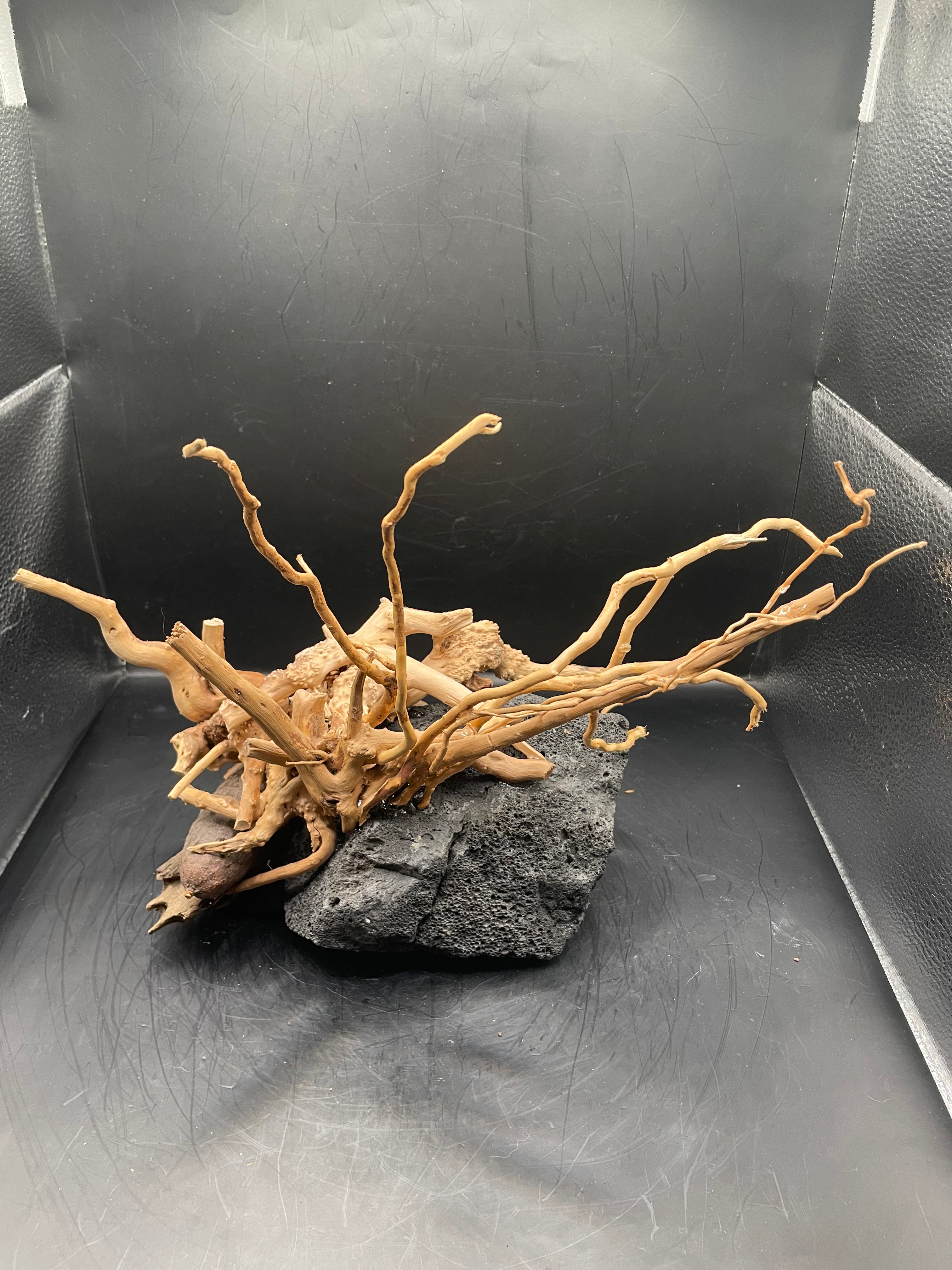 Aquarium Driftwood, Handcrafted Aquascape Unique Decoration - Peepo