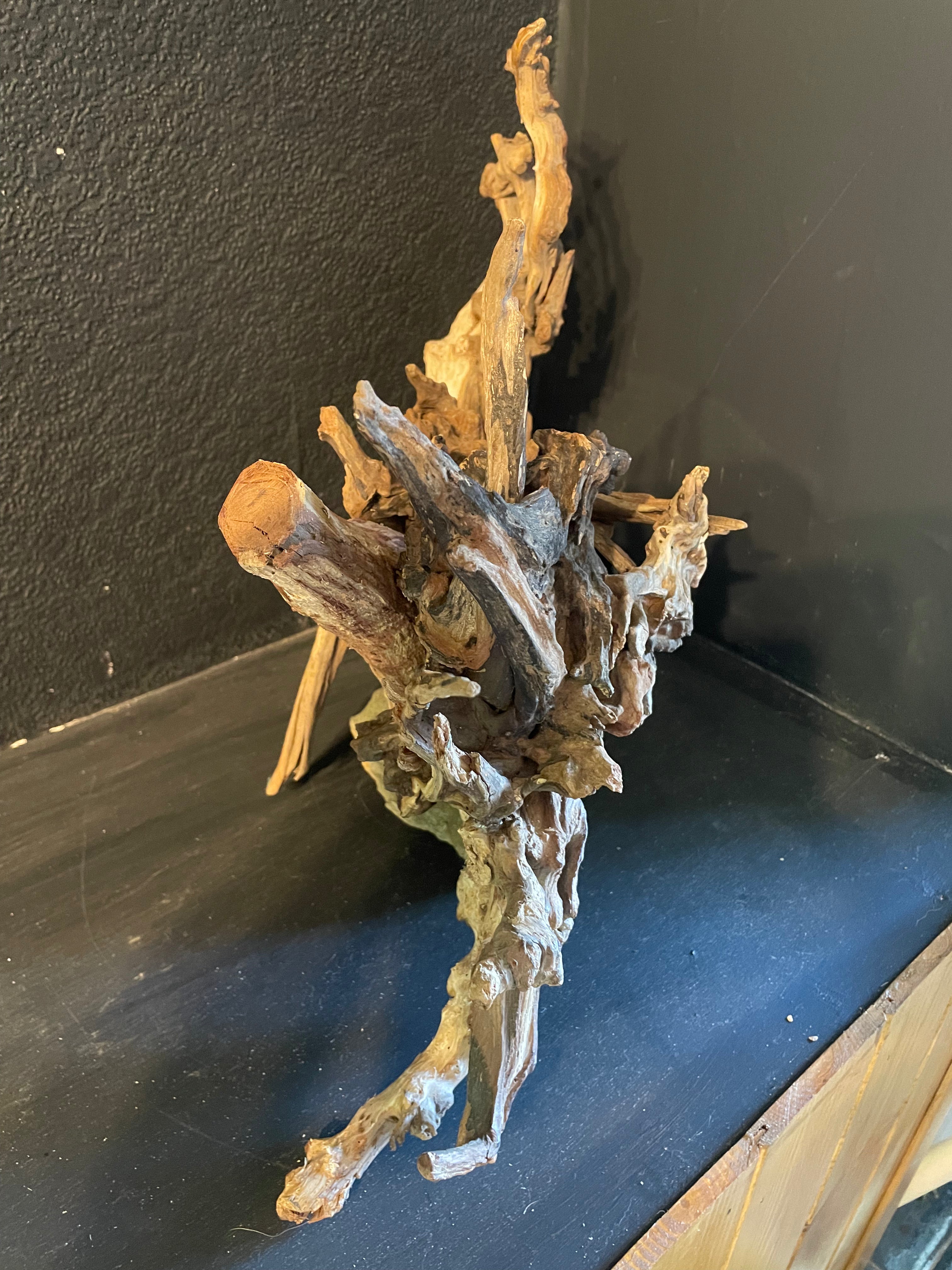 Aquarium Driftwood Handcrafted Aquascape Unique -The Heart Of Yggdrasil