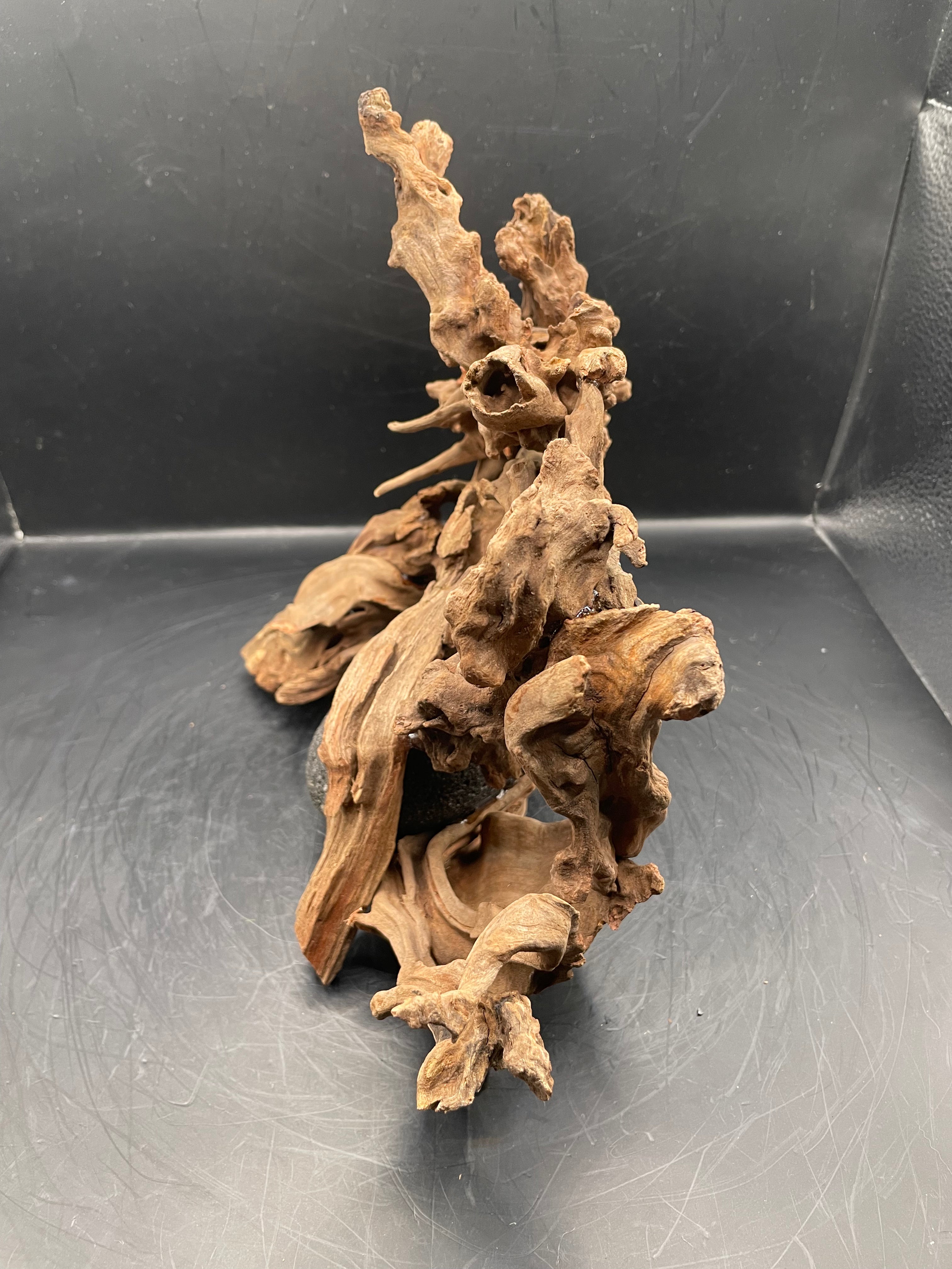 Aquarium Driftwood, Handcrafted Aquascape Unique Decoration - Stormbound Crown