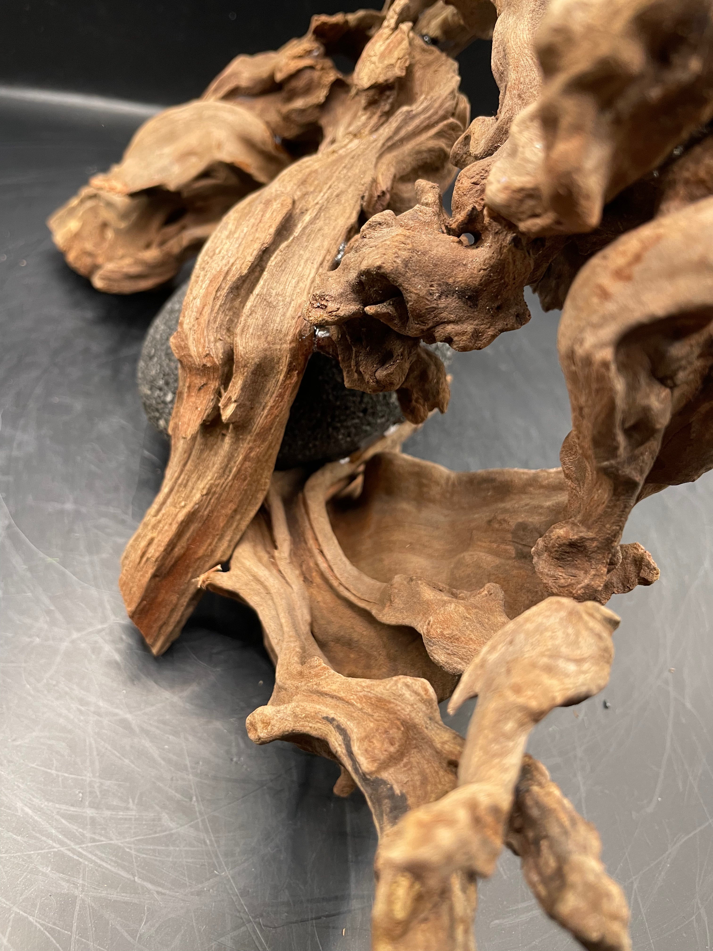 Aquarium Driftwood, Handcrafted Aquascape Unique Decoration - Stormbound Crown