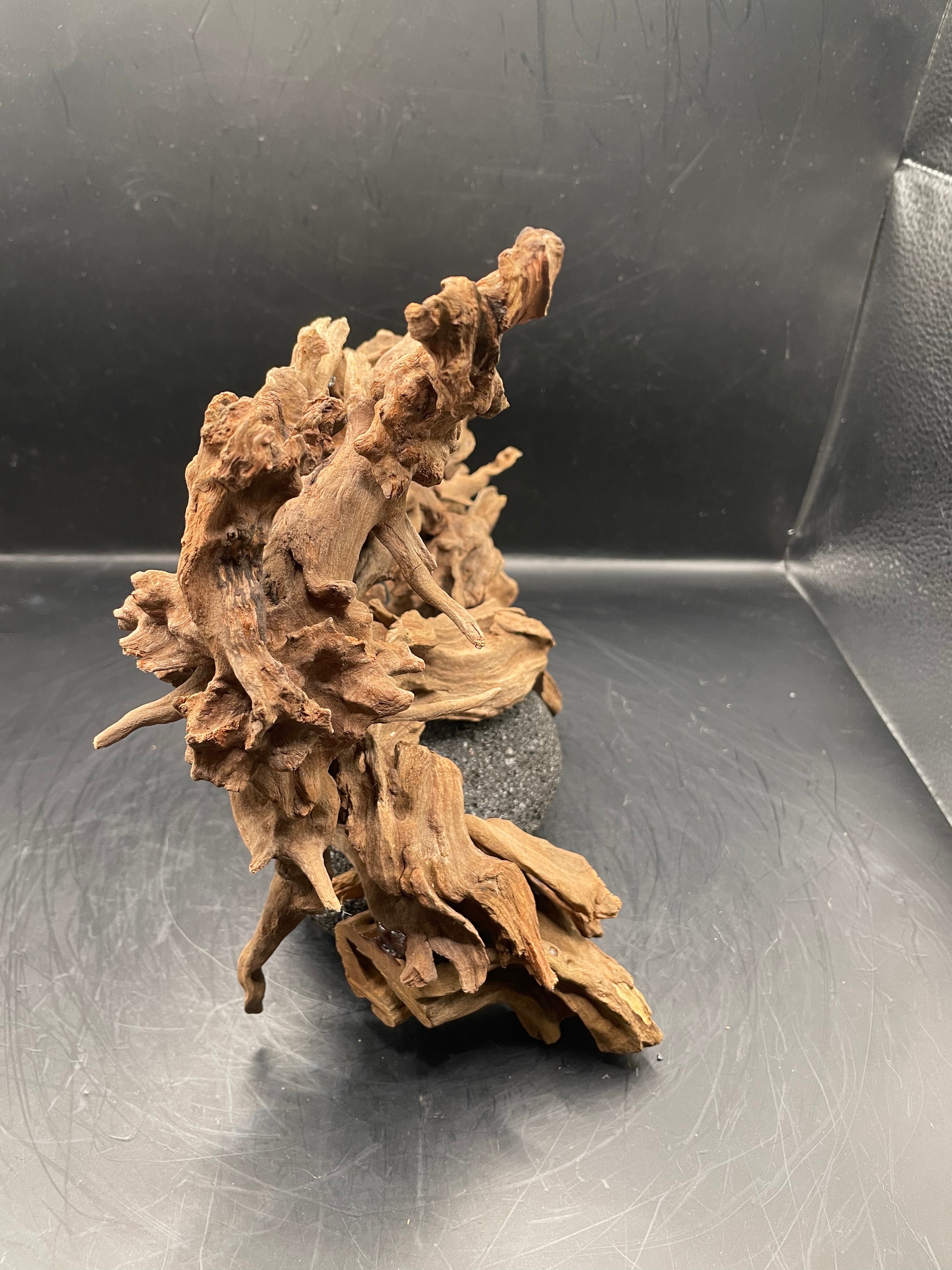 Aquarium Driftwood, Handcrafted Aquascape Unique Decoration - Stormbound Crown