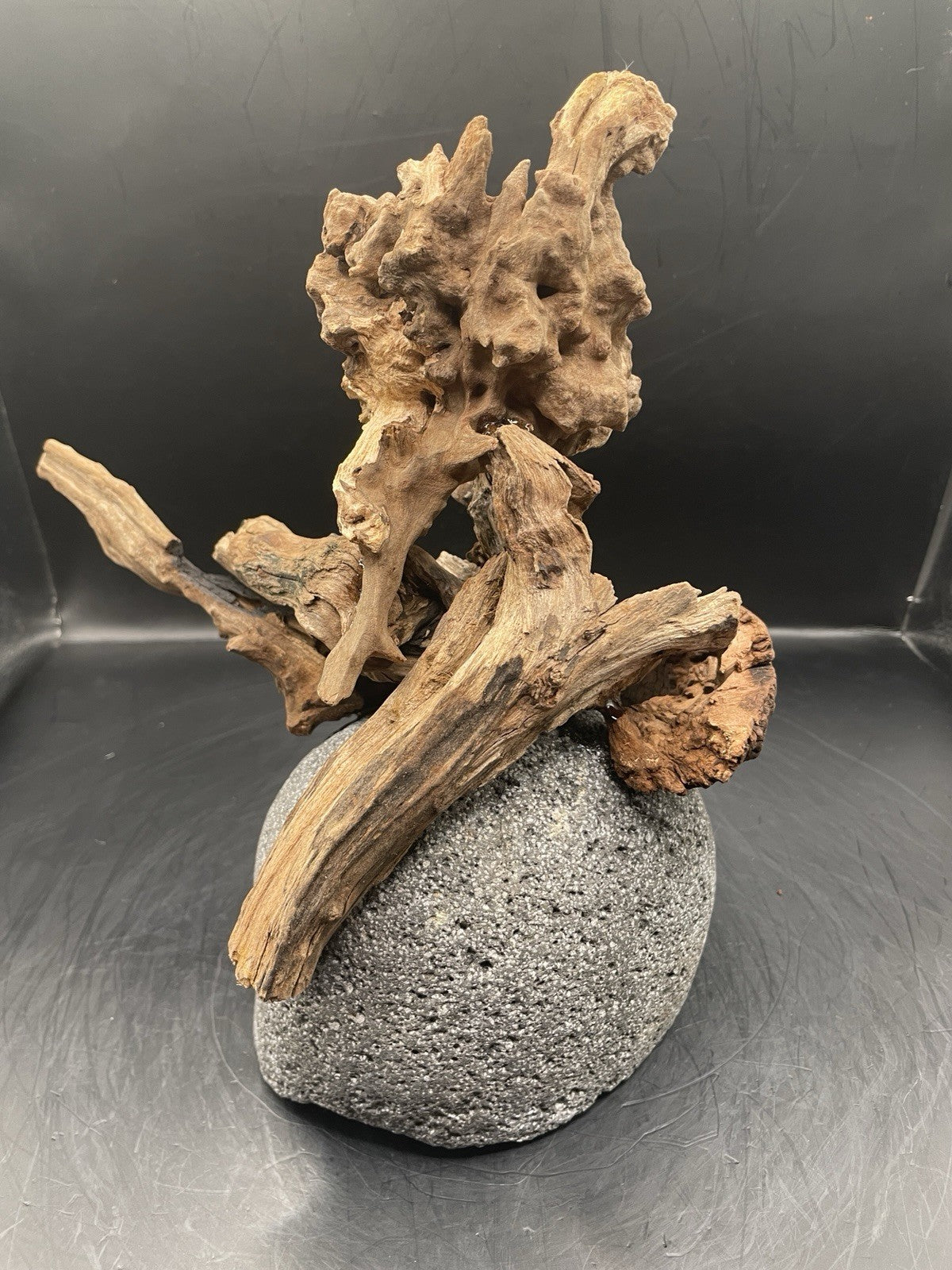 Aquarium Driftwood Handcrafted Aquascape Unique Lava Rock - Krakatoa
