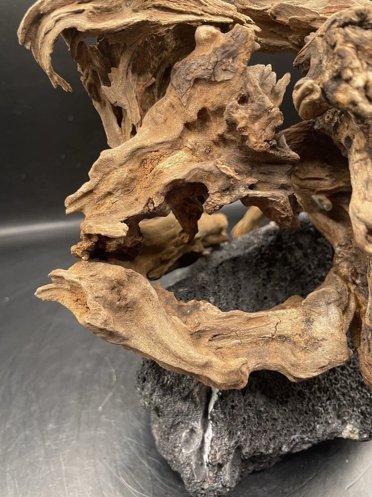 Aquarium Driftwood Handcrafted Aquascape Unique Lava Rock - Askja