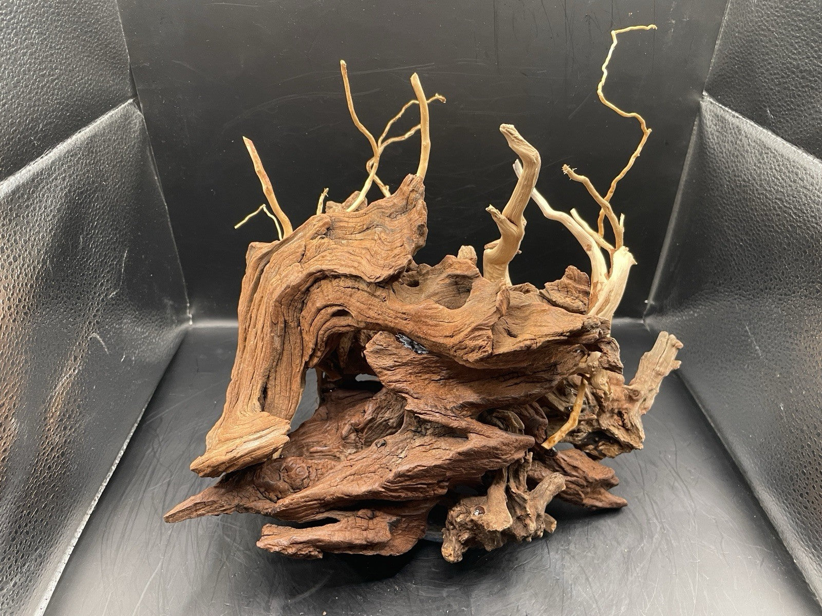 Aquarium Vivarium Driftwood Handcrafted Unique Cave Decoration-The Silvan Maw