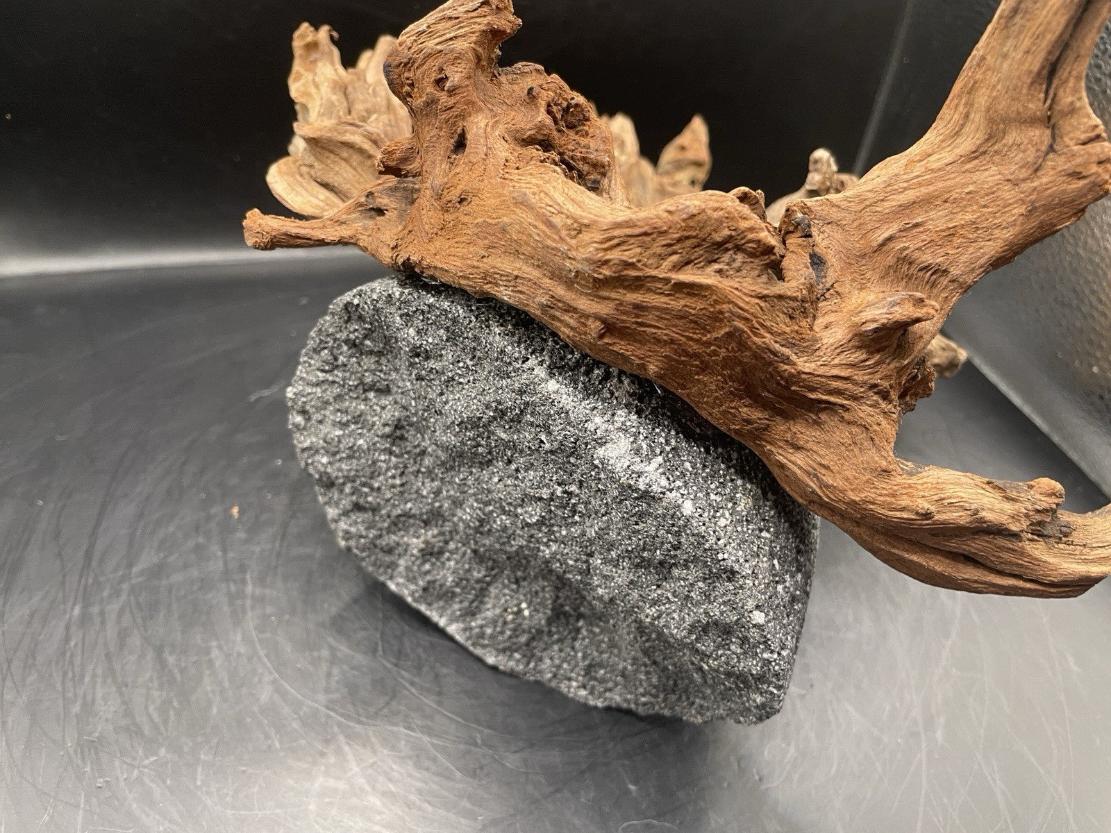 Aquarium Driftwood Handcrafted Aquascape Unique Lava Rock - Etna