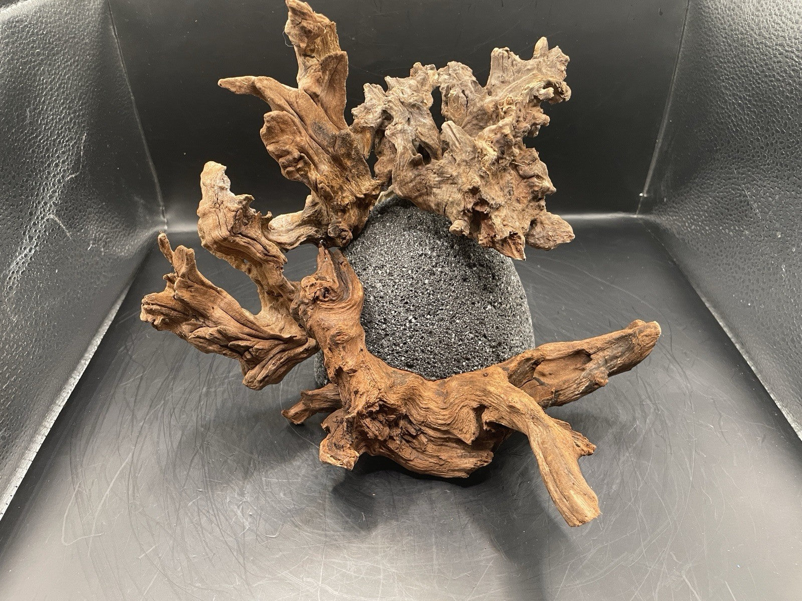 Aquarium Driftwood Handcrafted Aquascape Unique Lava Rock - Etna