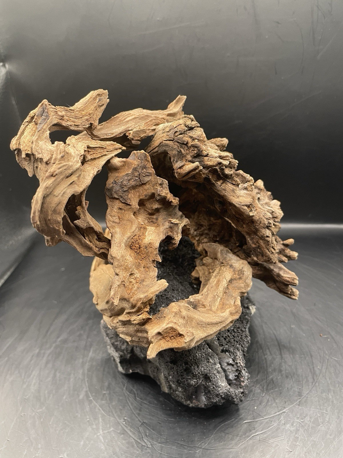 Aquarium Driftwood Handcrafted Aquascape Unique Lava Rock - Askja