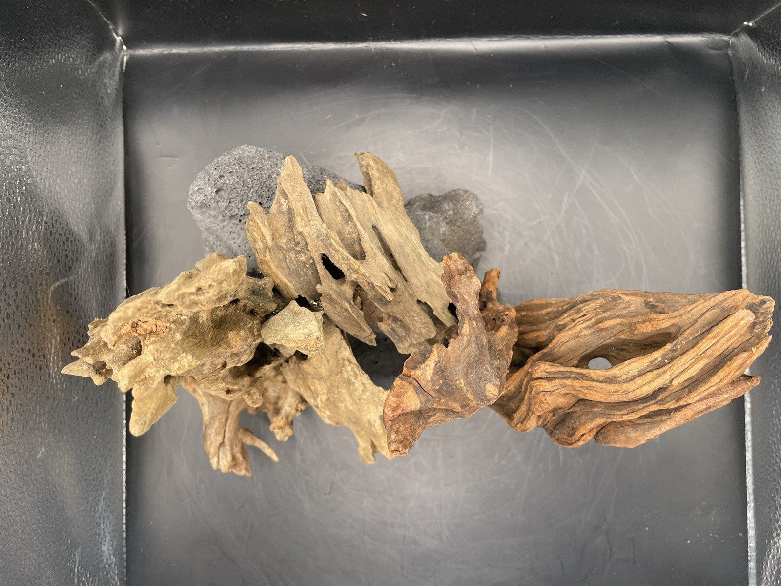 Aquarium Driftwood Handcrafted Aquascape Unique Lava Rock - Vesuvius