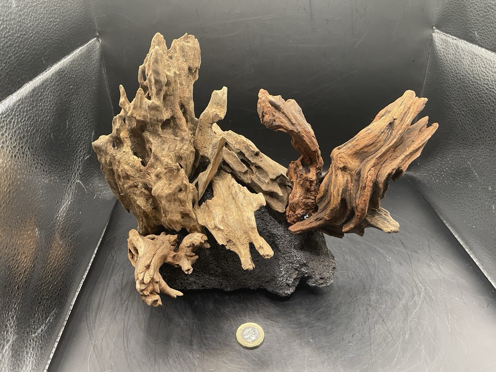 Aquarium Driftwood Handcrafted Aquascape Unique Lava Rock - Vesuvius